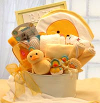 Bath Time Baby New Baby Basket-Blue